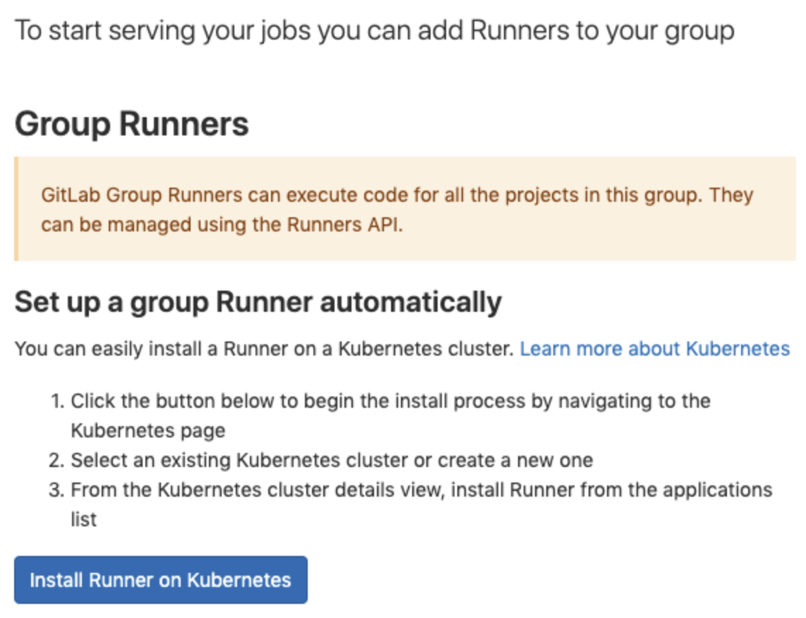 One-click Install for Group Runner on Kubernetes