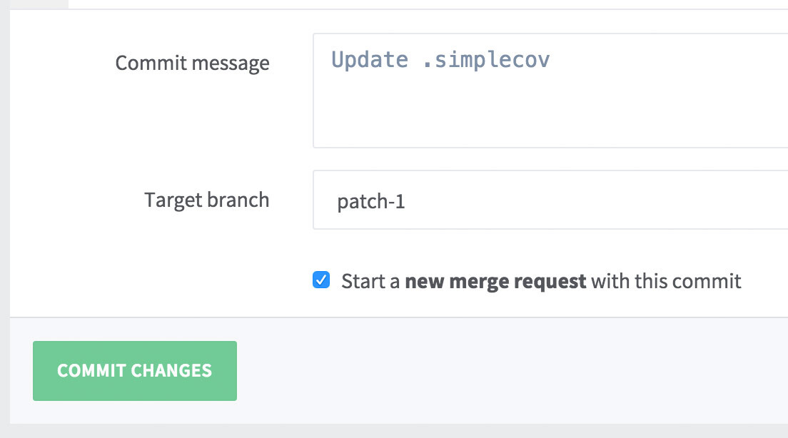 Quickly create a new MR from the web editor in GitLab 8.3