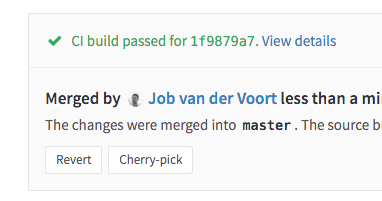 Cherry-pick any commit into any branch in GitLab 8.7