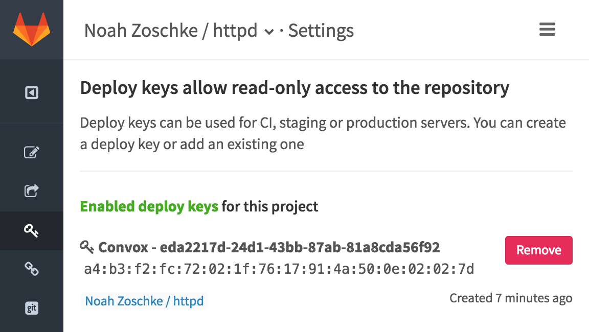Read-only SSH key