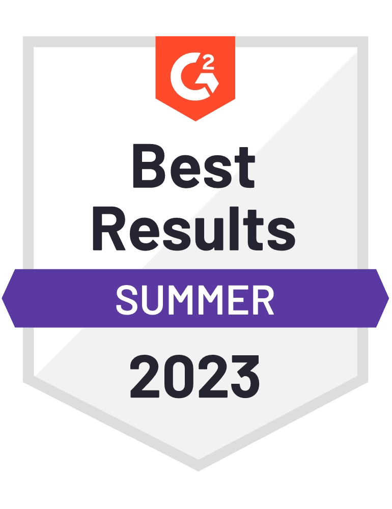 G2 Best Results - Summer 2023