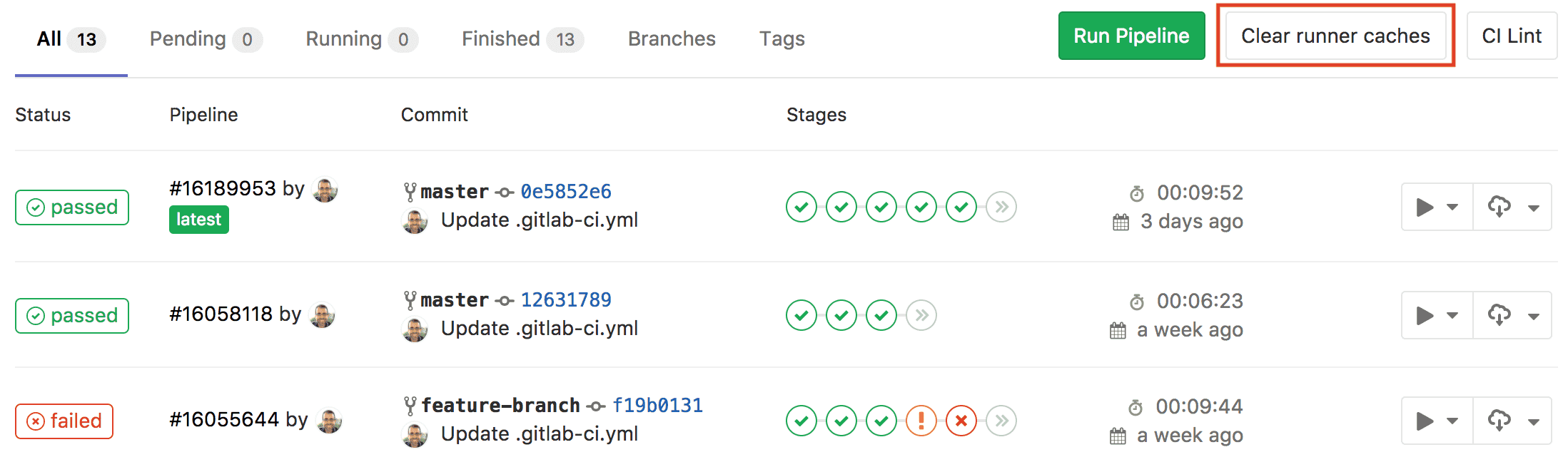 clear mediacentral cache