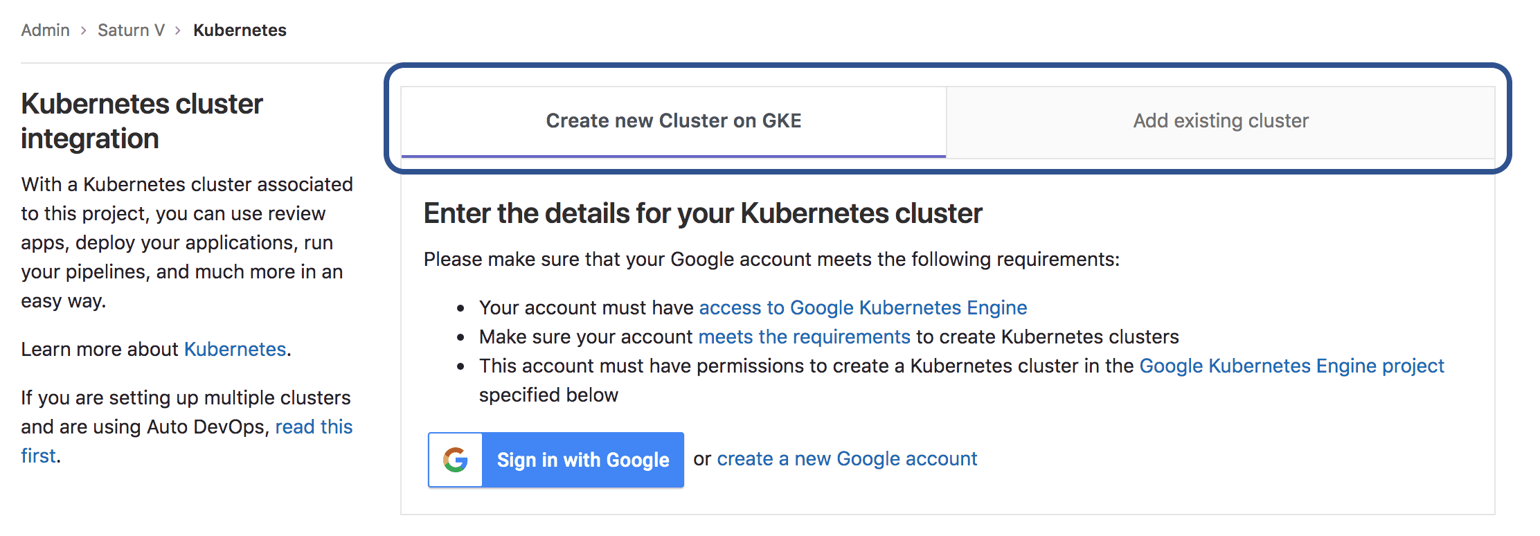 Diseño mejorado de la página de Kubernetes Cluster