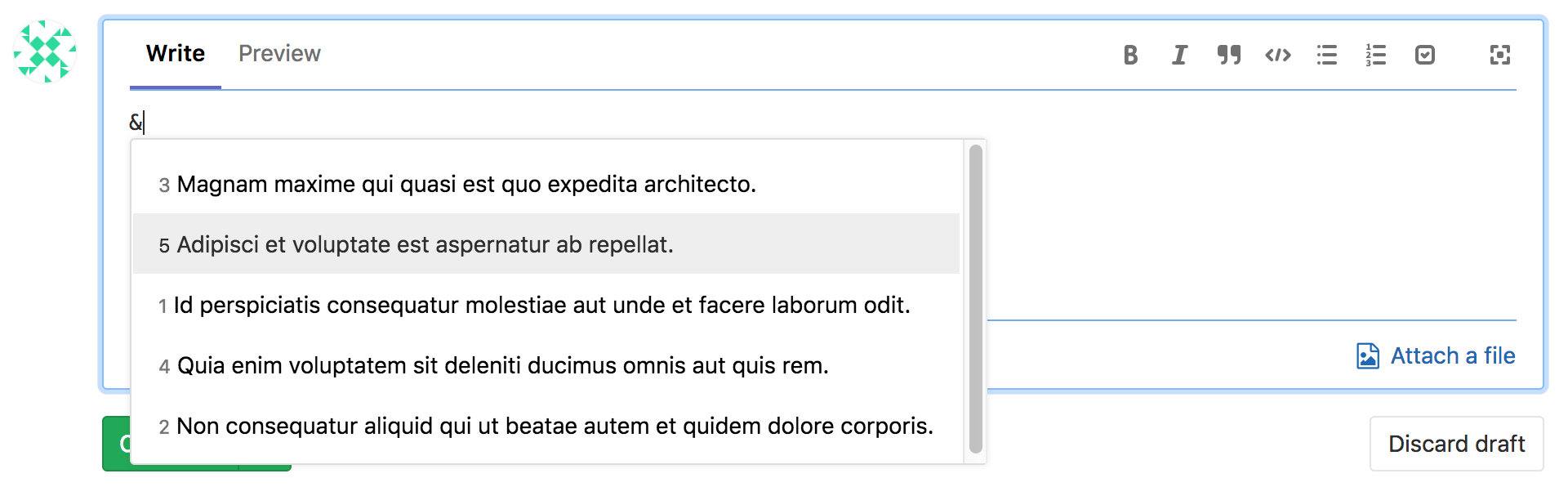 Autocomplete epics and labels in epics