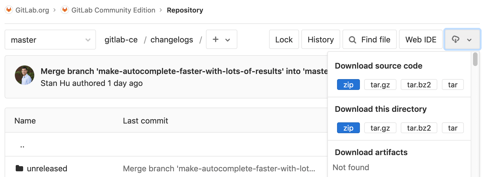 git - how to download single folder OR file in gitlab repository ...