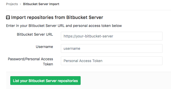 Импорт проекта gitlab