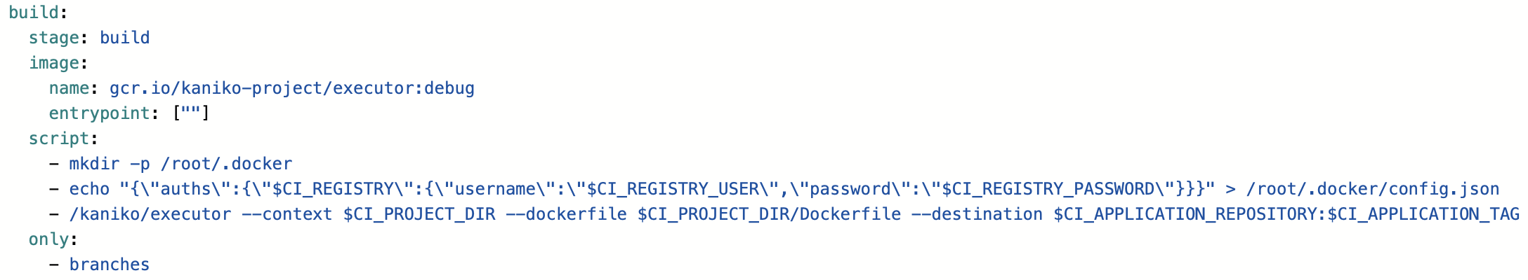 Securely build Docker images with kaniko