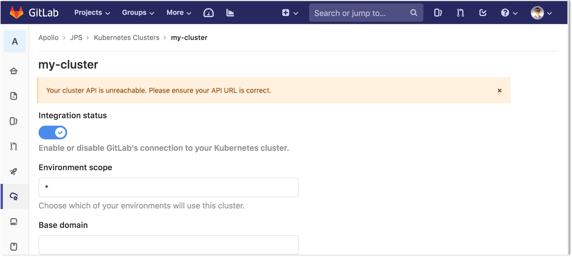 Validate Kubernetes credentials provided at cluster creation