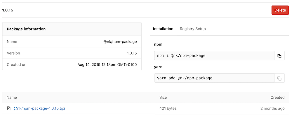 Contextual documentation to help users download NPM packages
