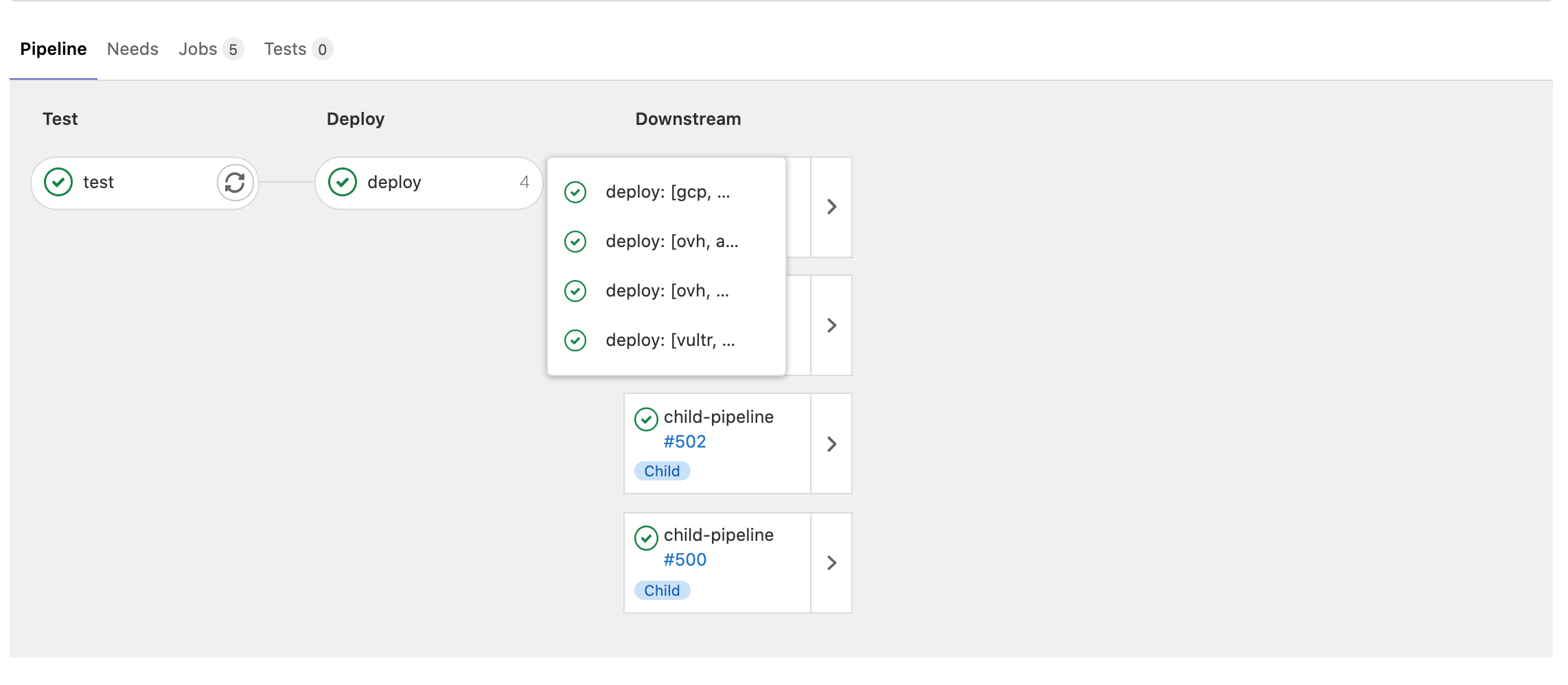 Use 'parallel: matrix' with trigger jobs