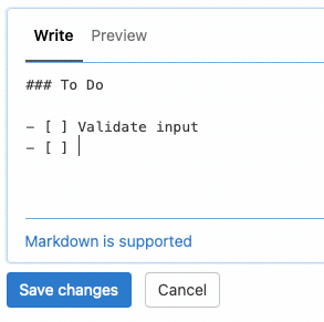 Render the title of a referenced issue within markdown