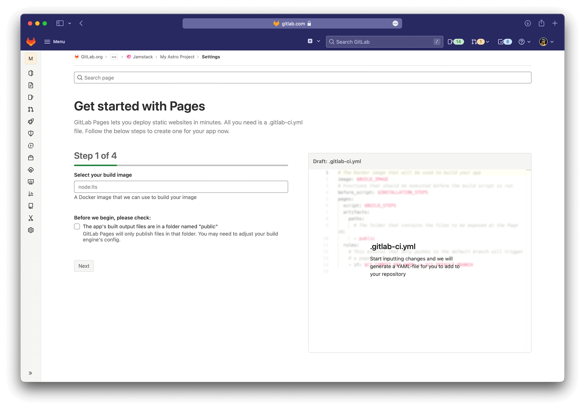 Getting started with GitLab Pages just got easier