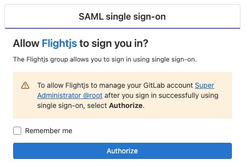 Option for single sign-on users to stay signed in