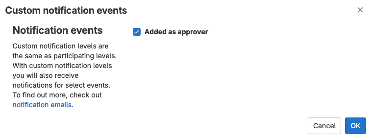 Notify me when any merge request needs approval