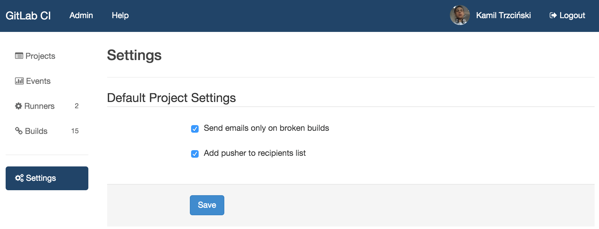 Settings перевод на русский