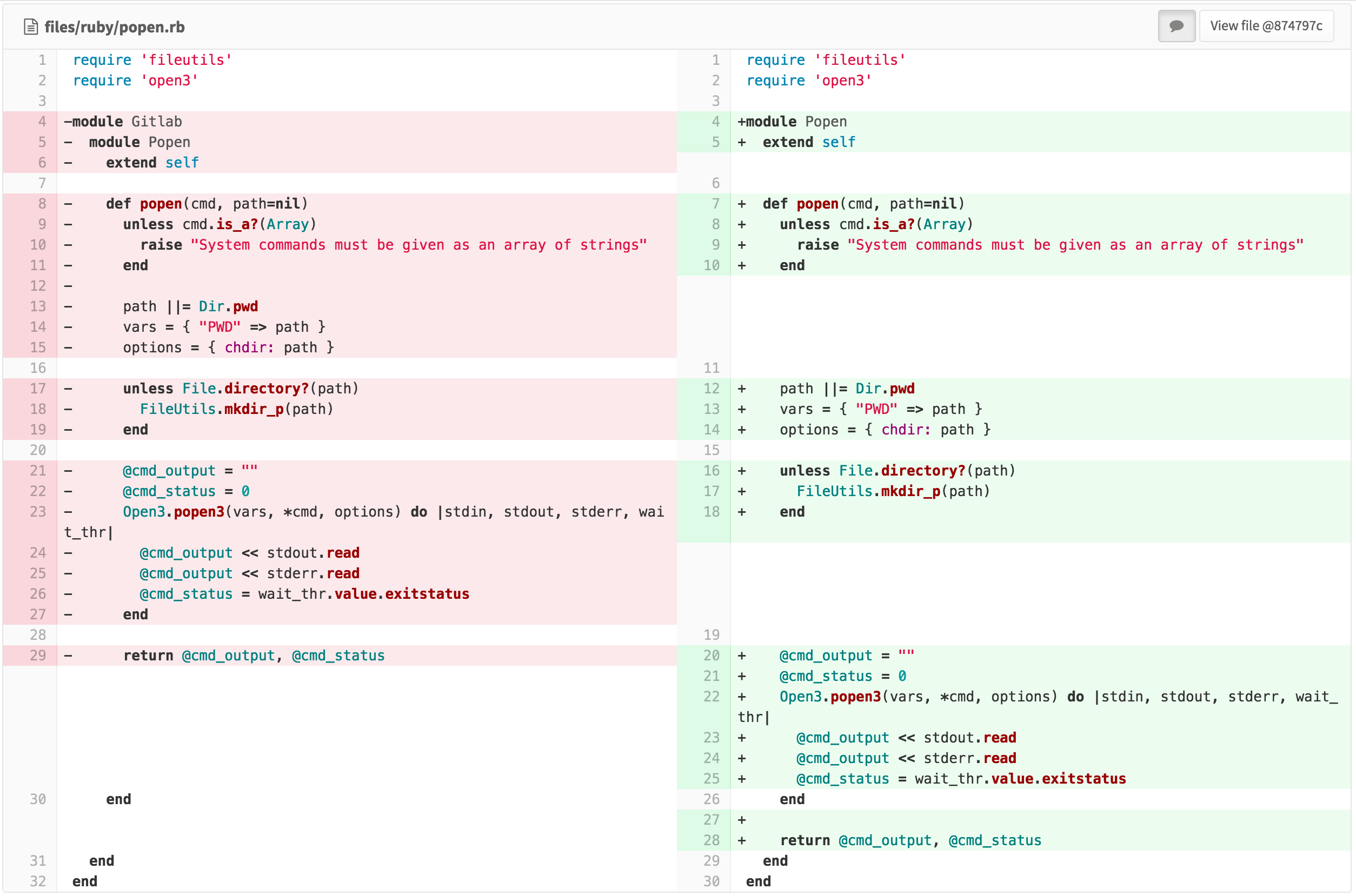 C file directory path. Ruby file Extension.