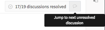 Переход к следующему открытому обсуждению в GitLab 8.11