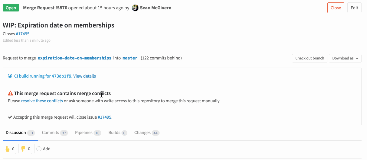 Merge Conflict Resolution in GitLab 8.11