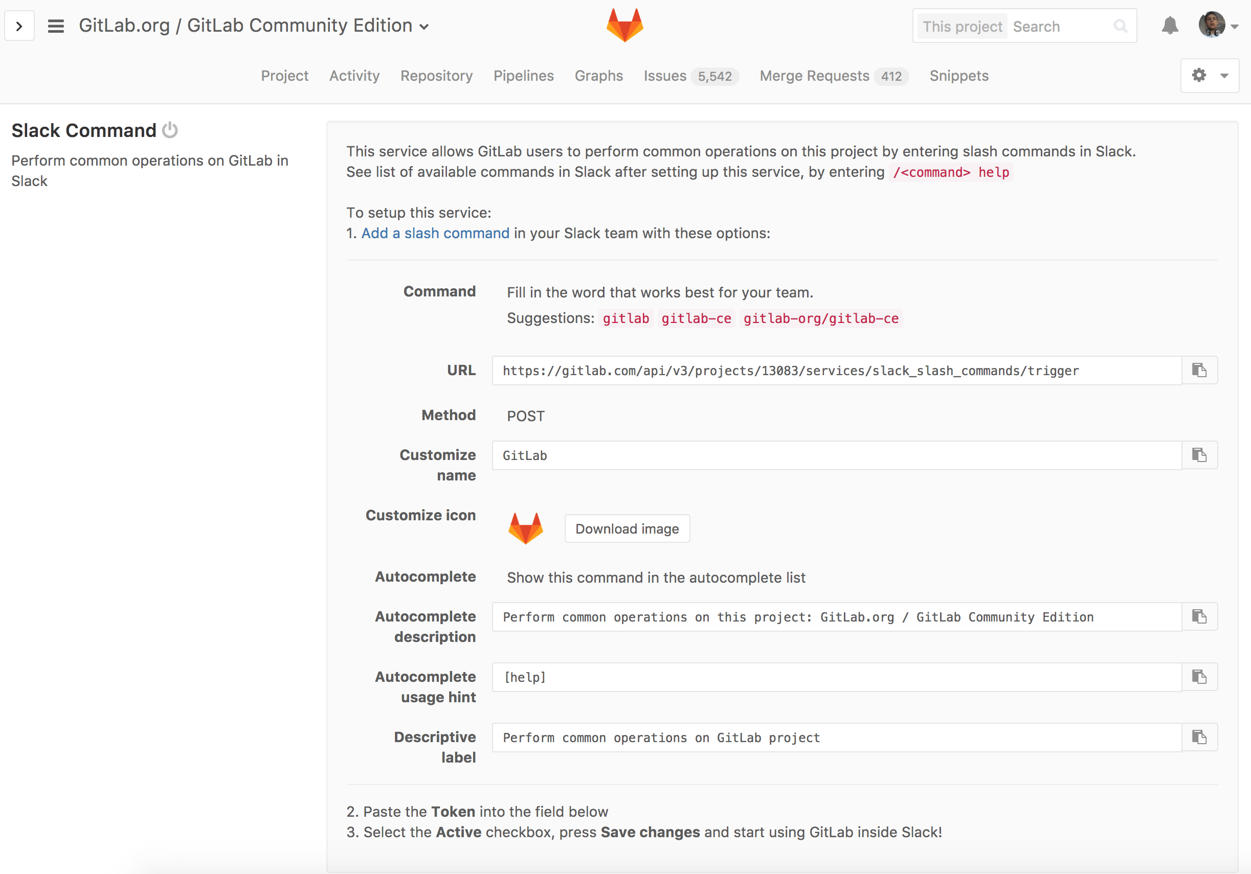 GitLab 8.15のSlack Chatops