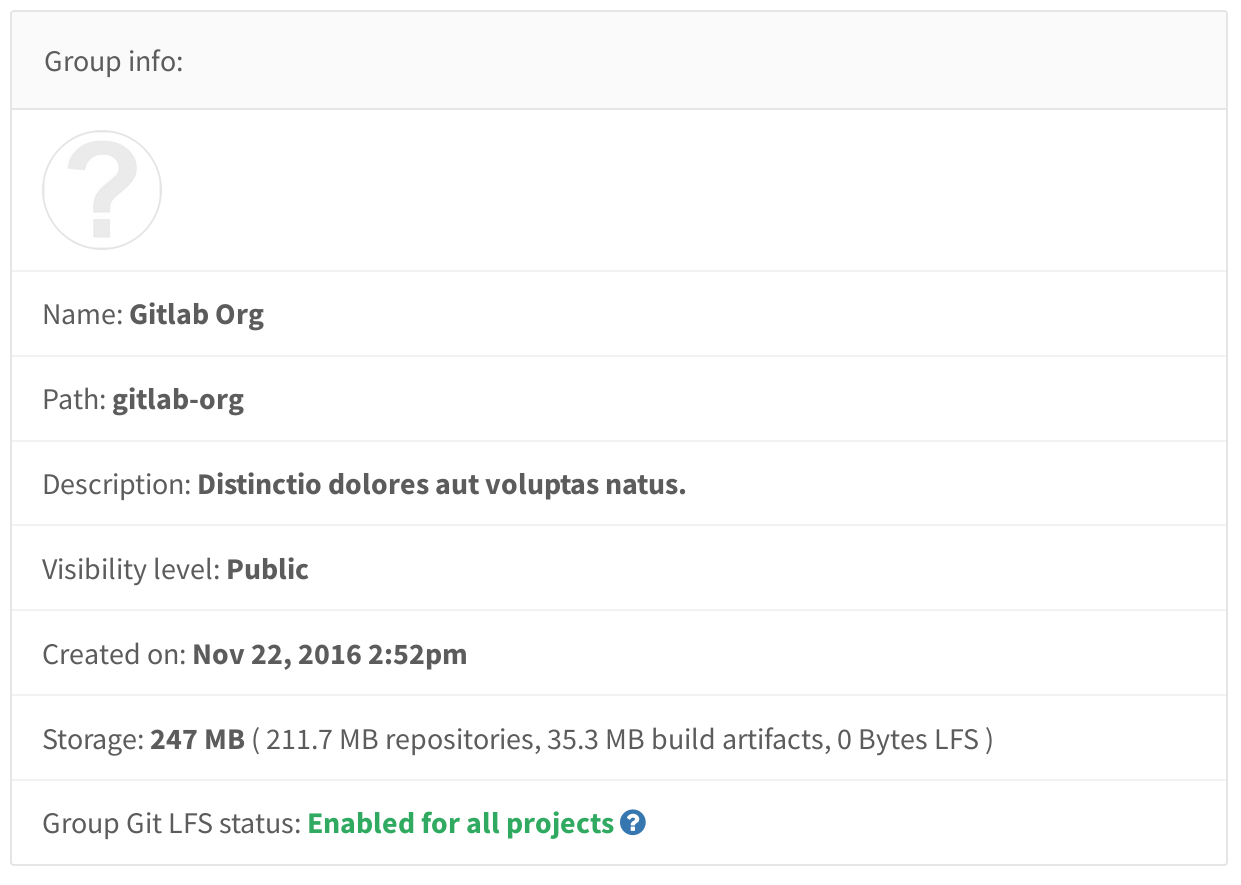 See how storage is being used in GitLab 8.16