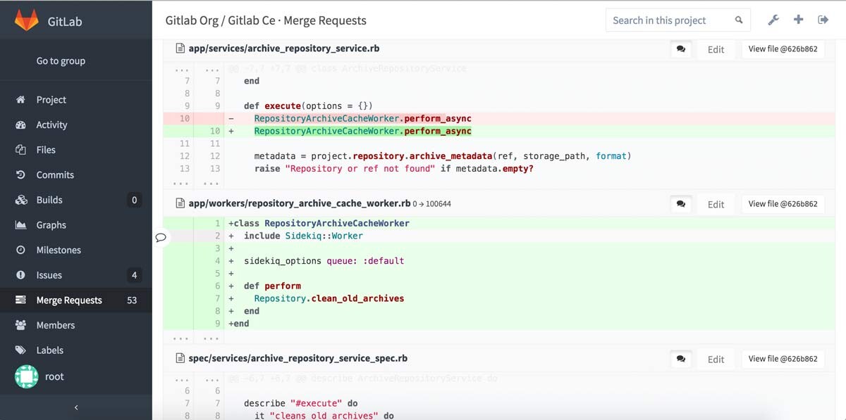 Diffs are now highlighted in GitLab 8.4