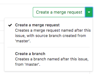 Create Merge Request from Issue