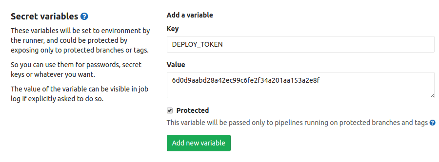 Protected Variables for Enhanced Pipelines Security
