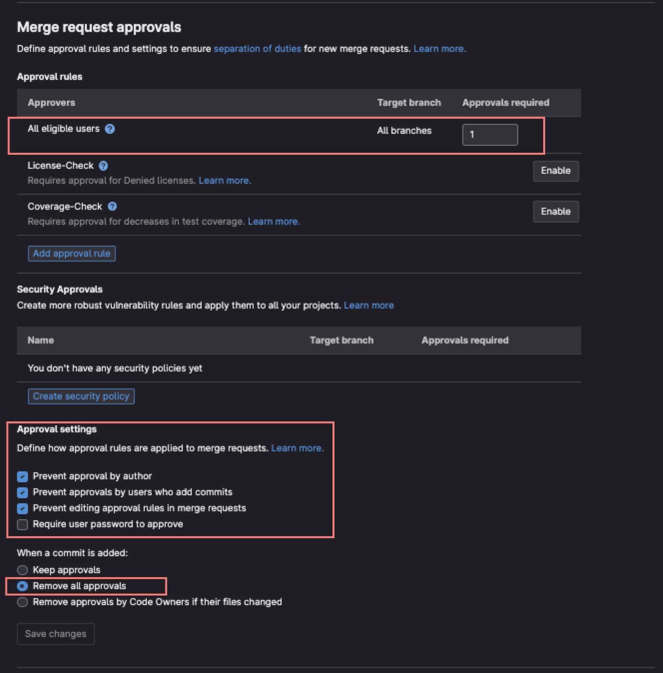 GitLab Projects Baseline Requirements The GitLab Handbook