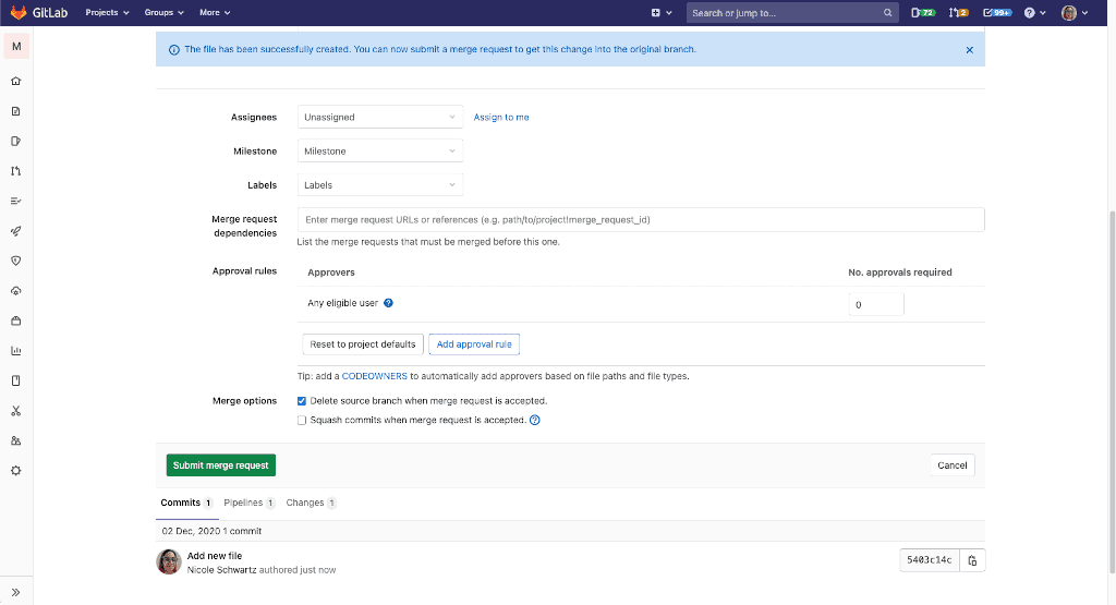 dependency scanning template merge request part 2