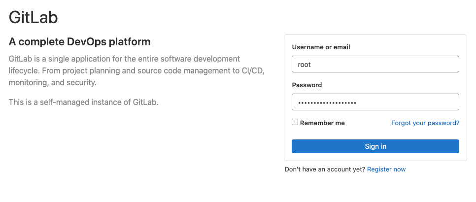 how to install gitlab server from awx