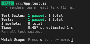 CLI passing tests