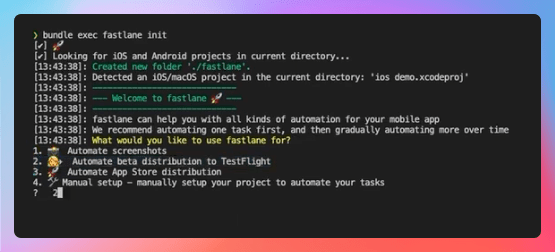 Initialize Fastlane