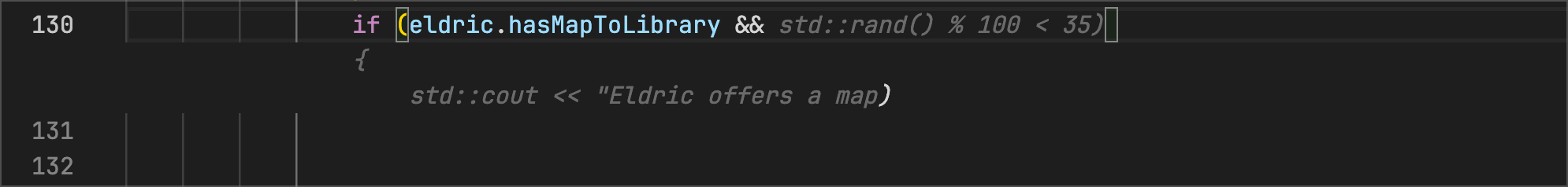 adventure.cpp - Code Suggestions suggests giving the map if incorrect