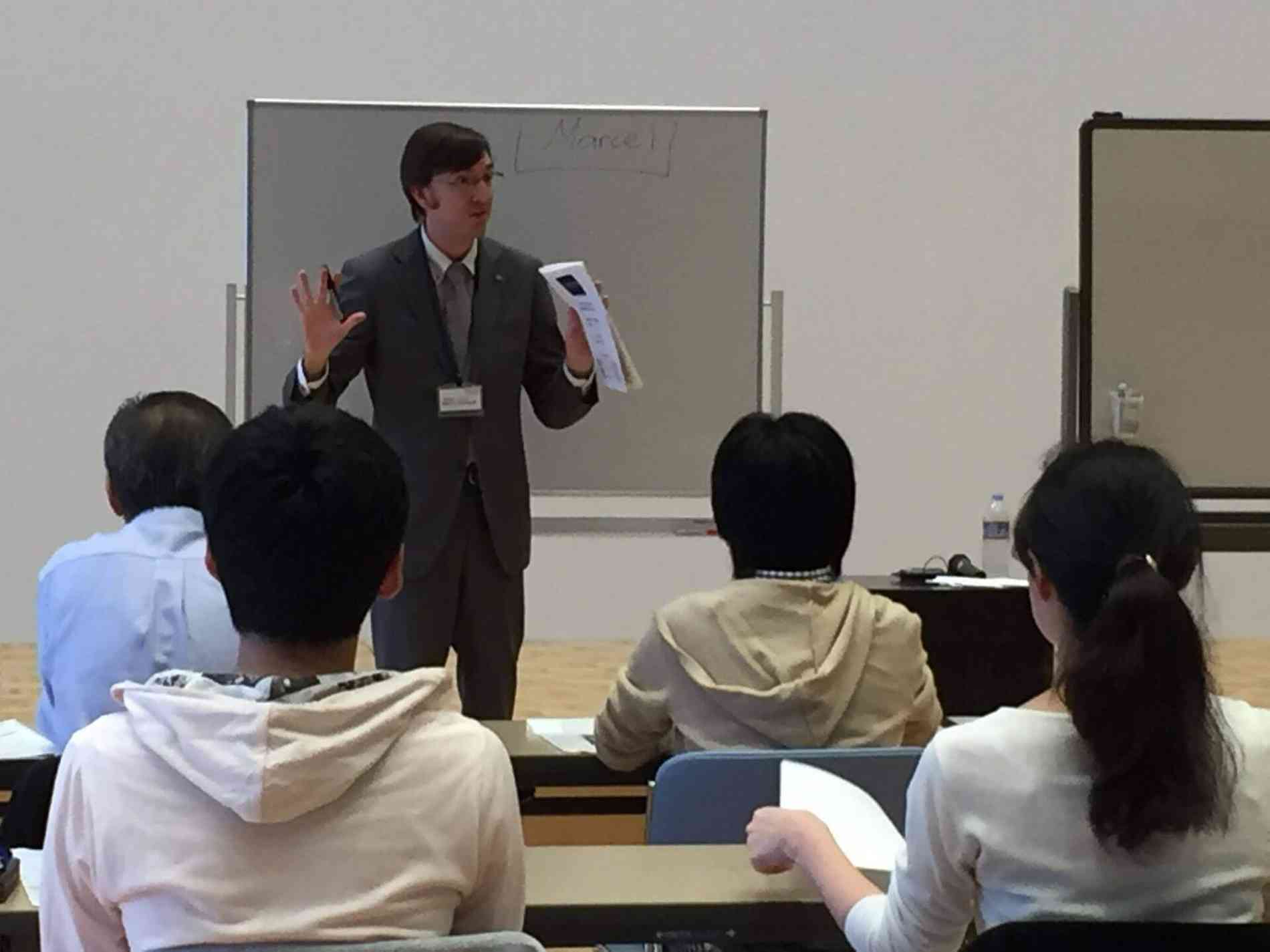 Marcel in the classroom