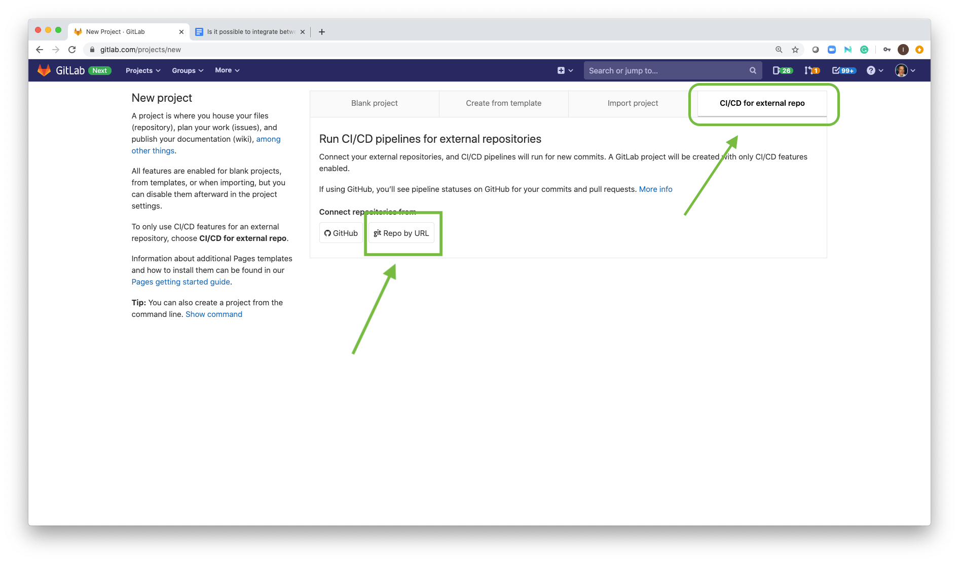 How to integrate Azure DevOps repositories with GitLab