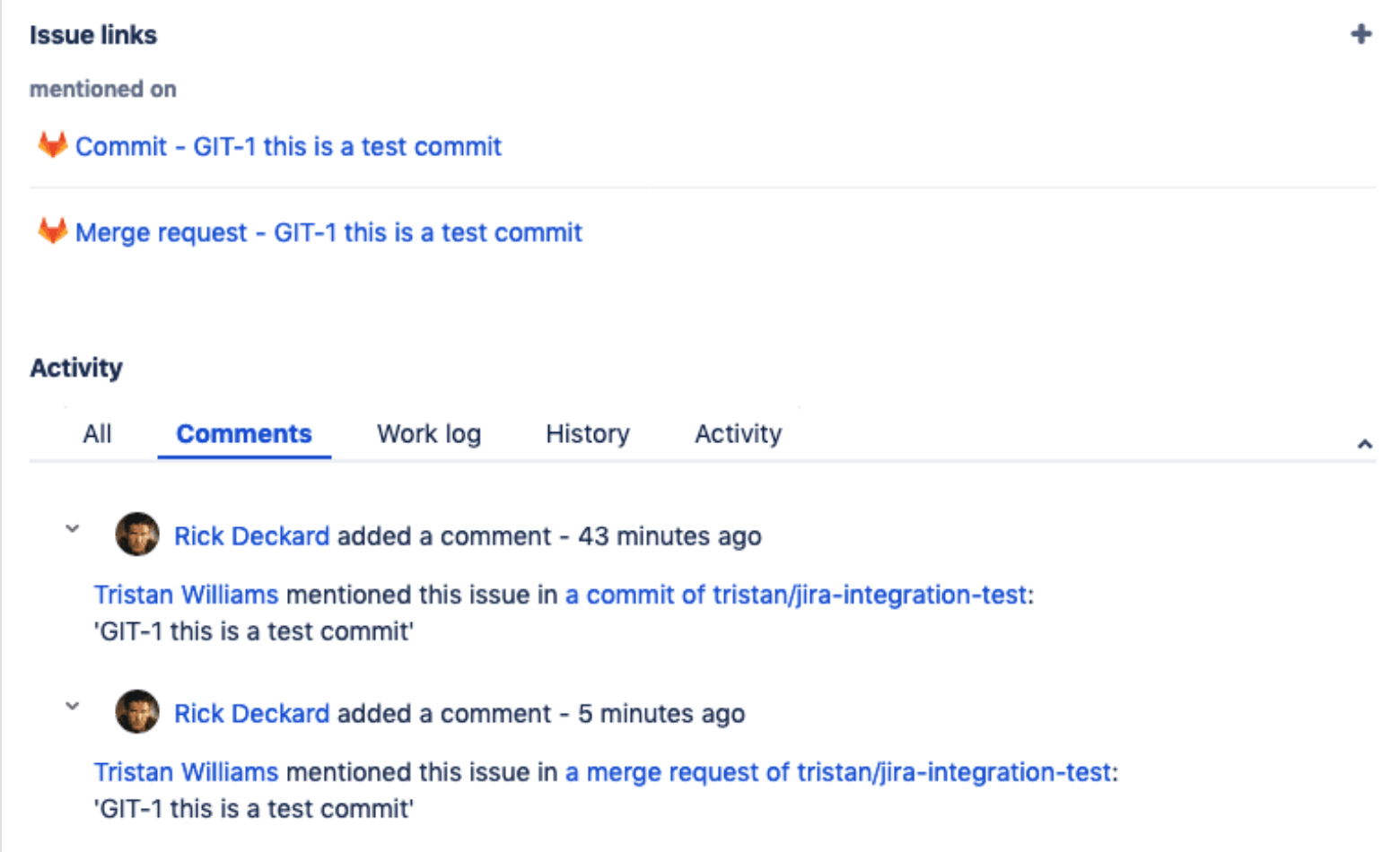 Reference Jira issues