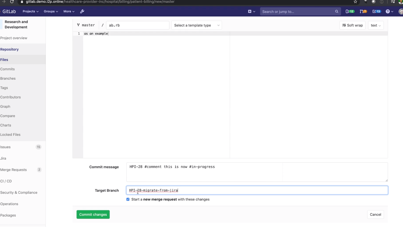 View of Jira Transitions