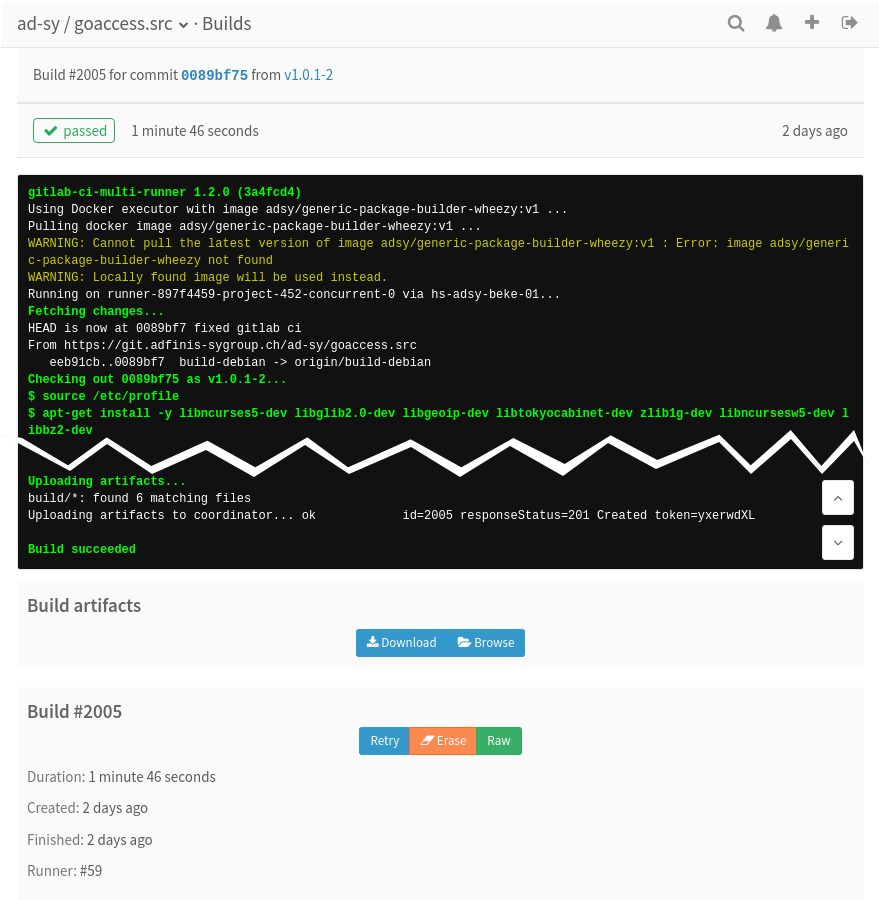 GITLAB Artifacts. Ansible. GITLAB. GITLAB foxminded.