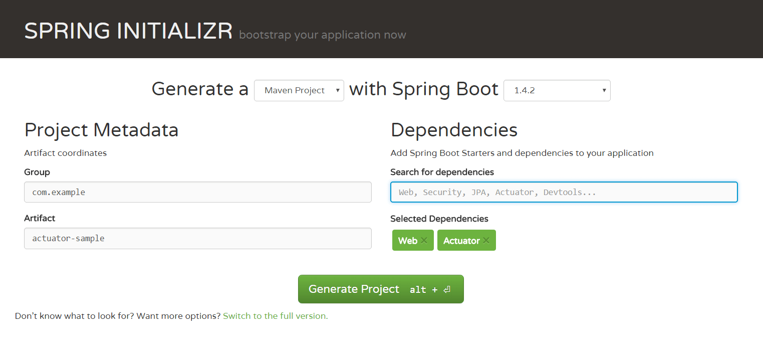 Spring Initializr