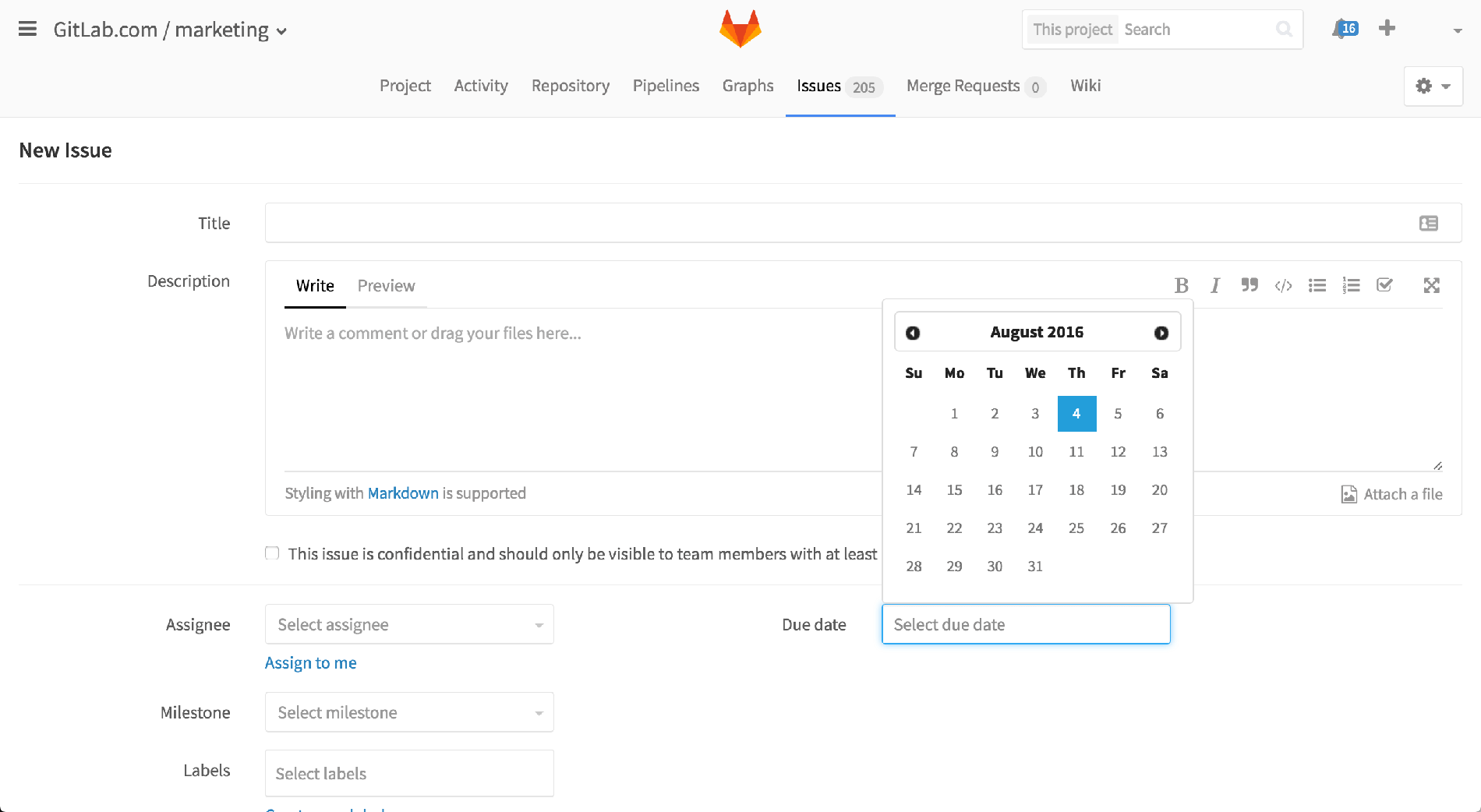 Feature Highlight Set Due Dates for Issues and Create Milestones GitLab