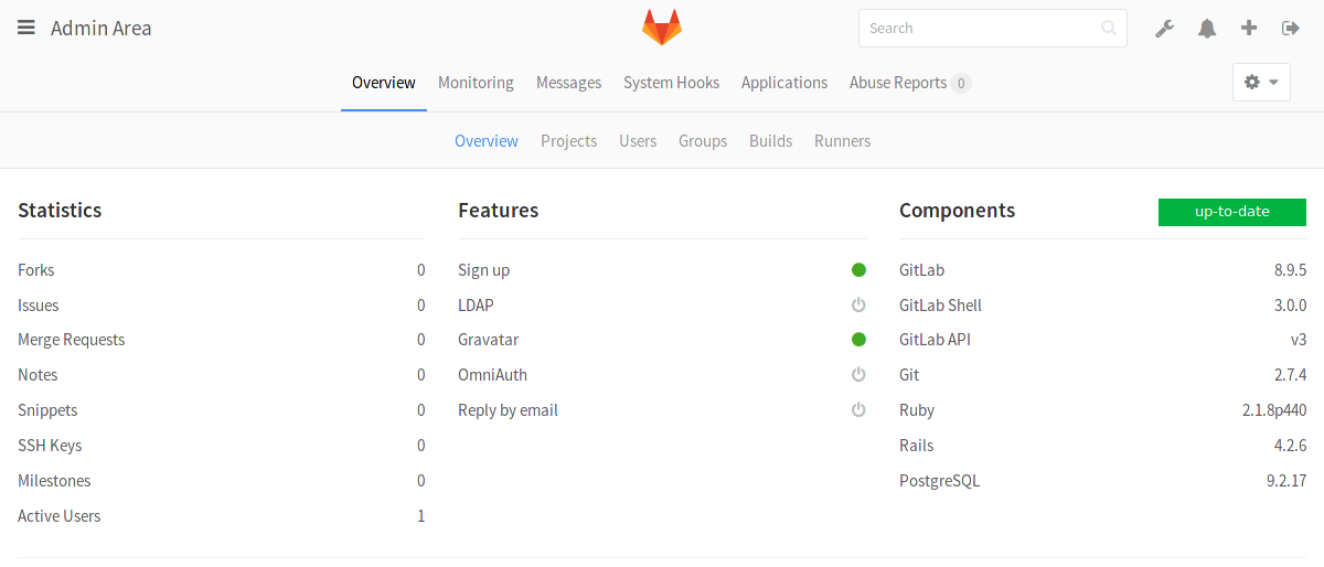 GitLab up to date