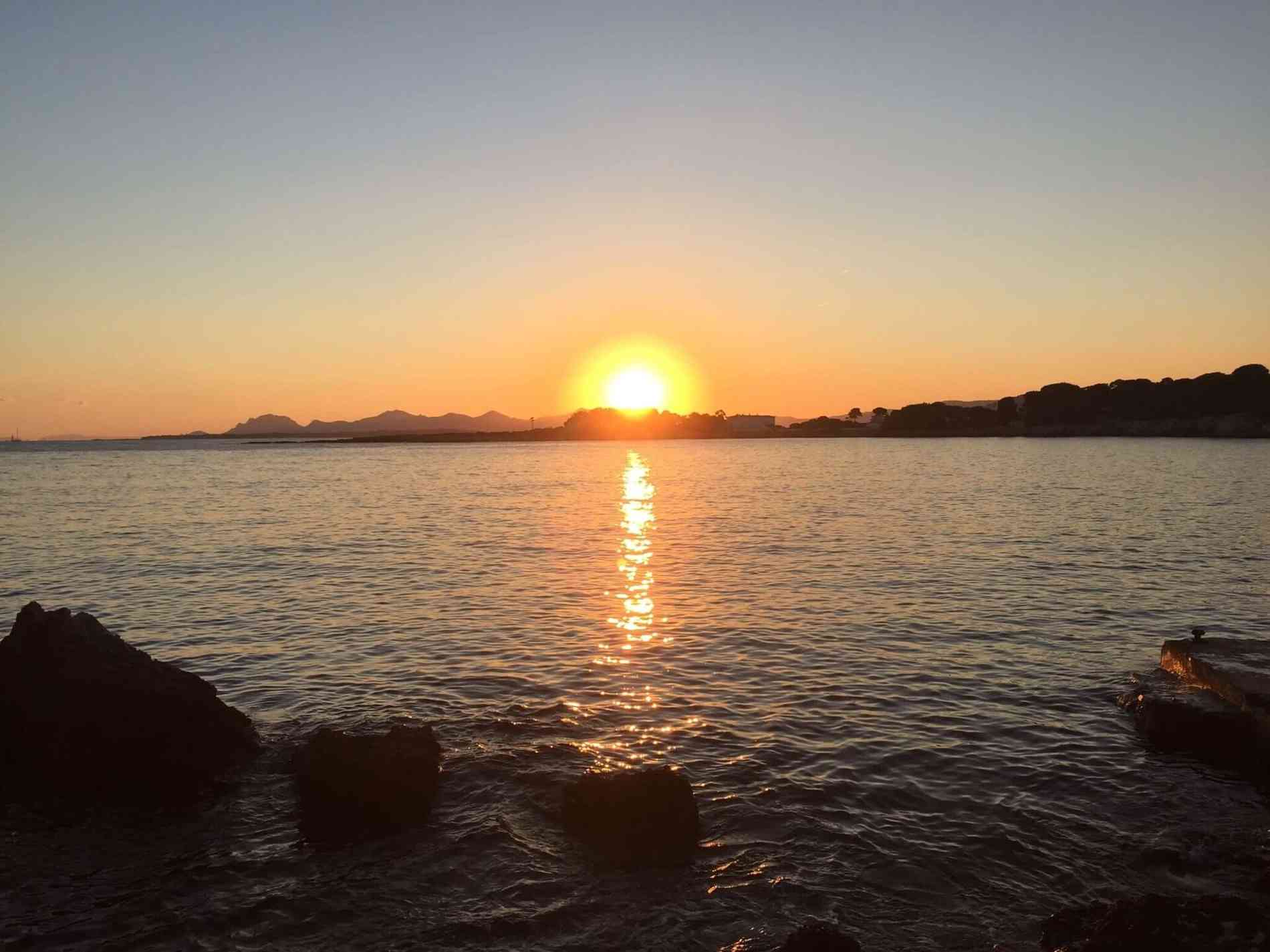Sunset in Antibes