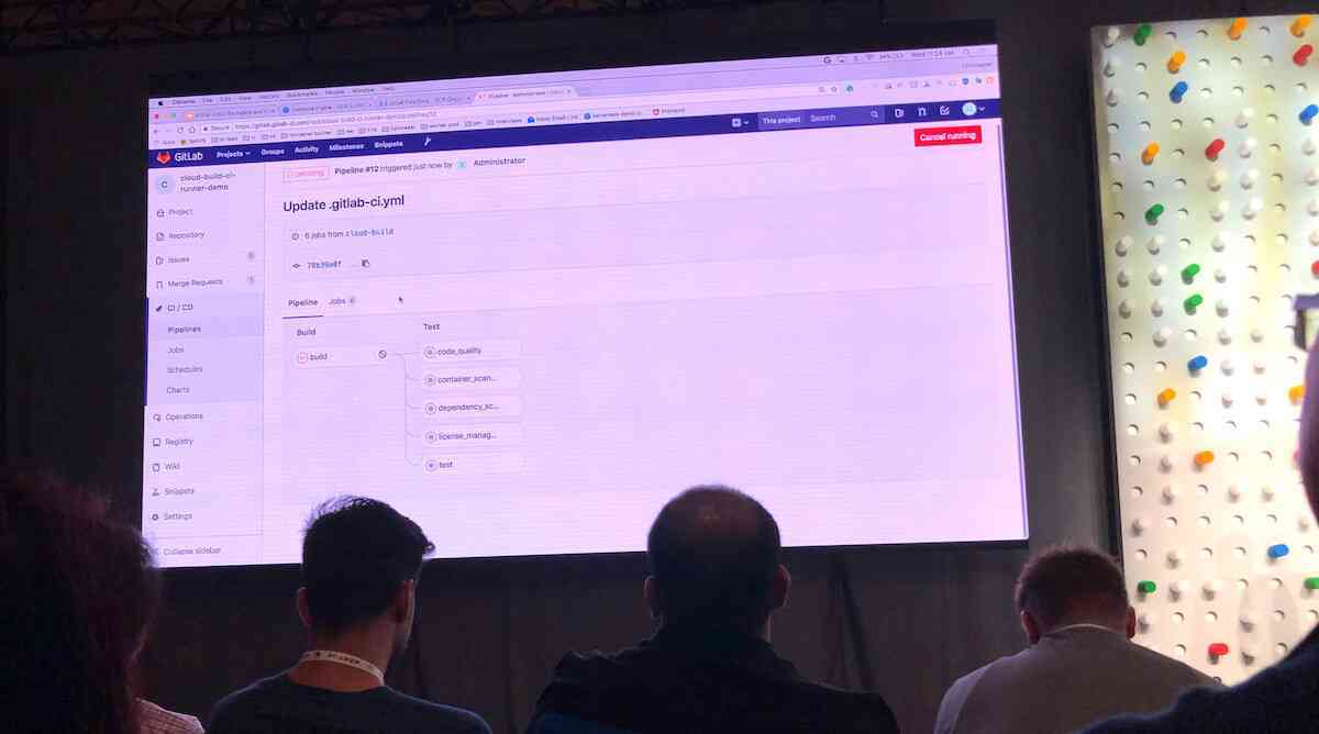 Christopher Sanson demos GitLab CI/CD with Cloud Build