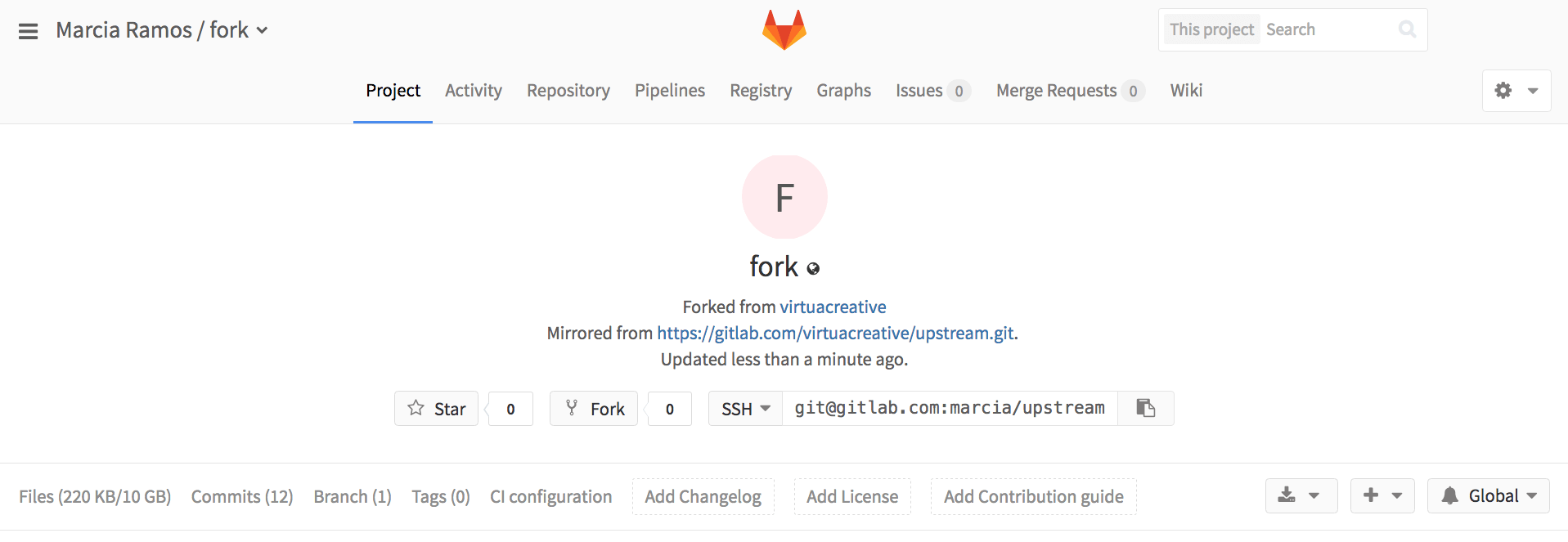 fork origin