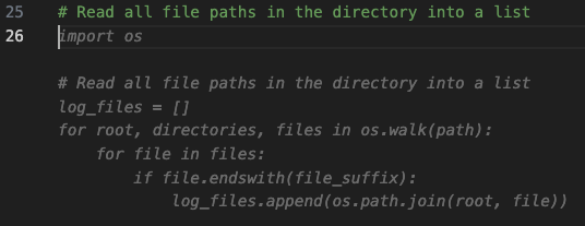 Code Suggestion, collect file paths
