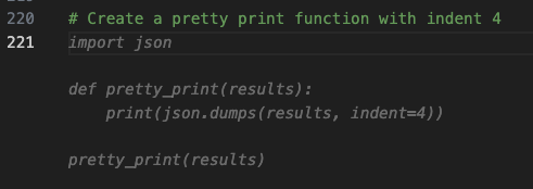 Code suggestions for pretty-print function