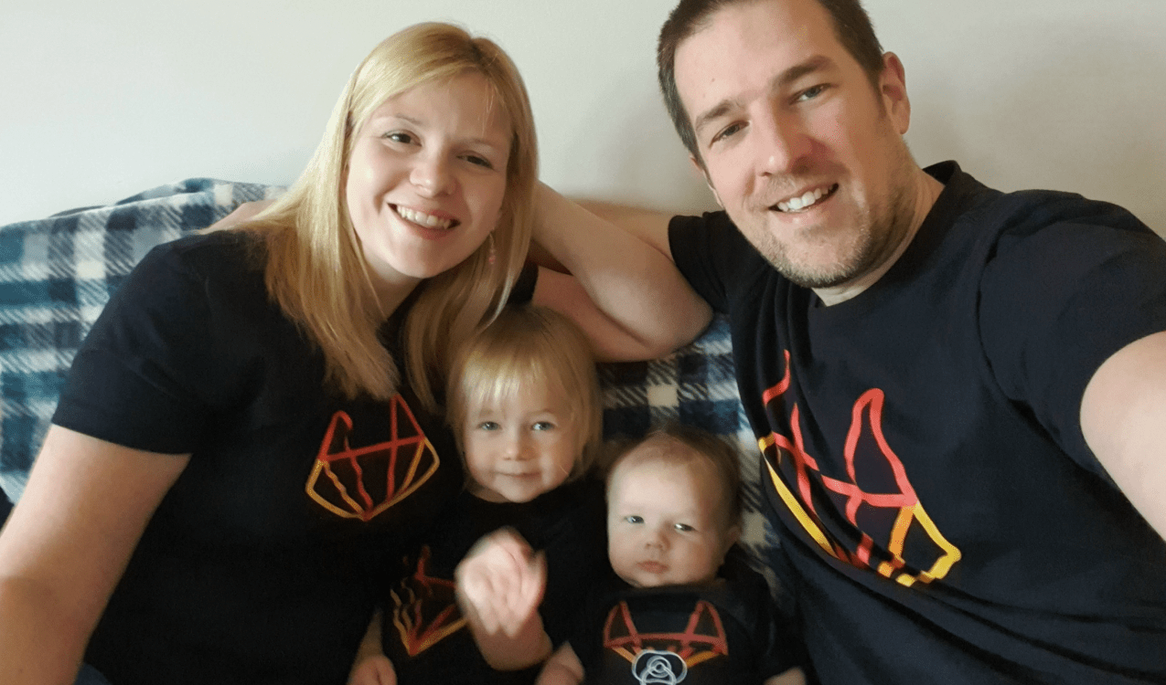 The tickett family repping GitLab