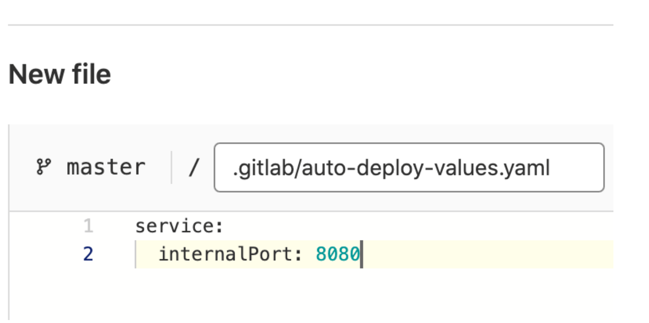 Update application port number for Auto Deploy