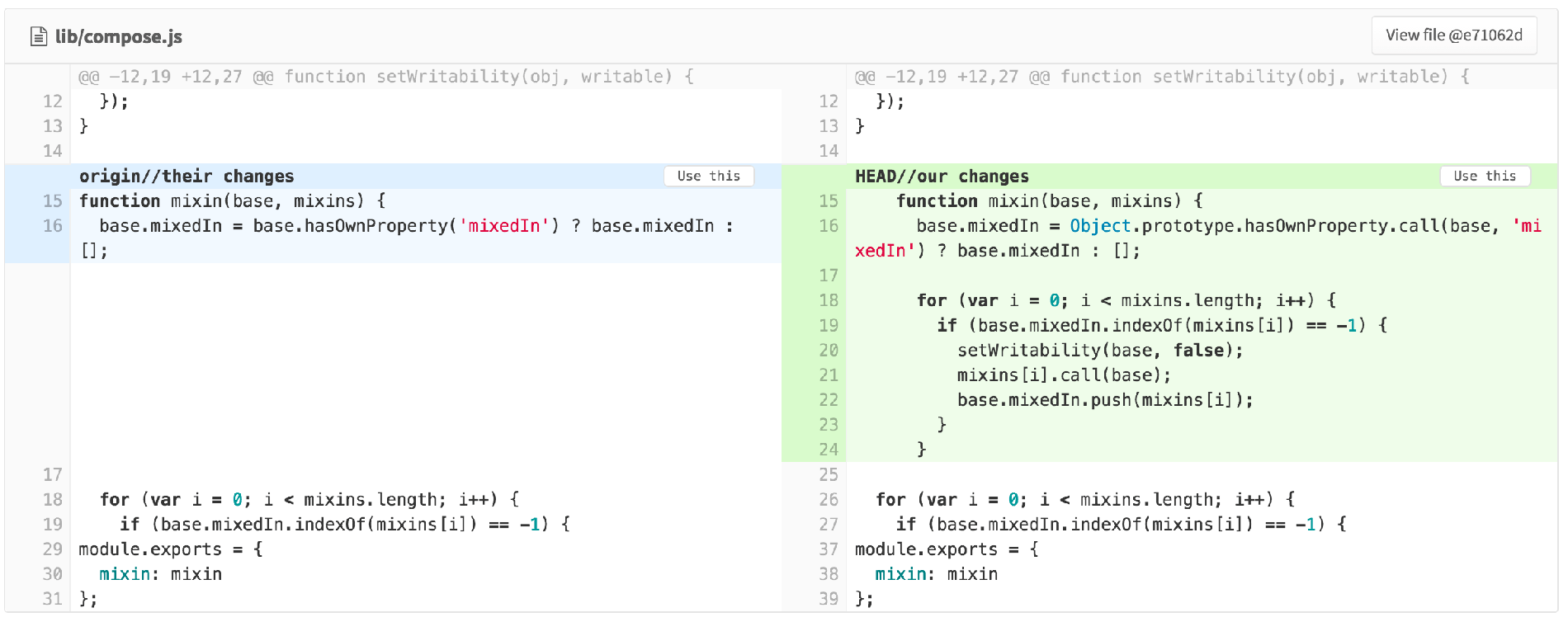 fixing merge conflicts in p4merge