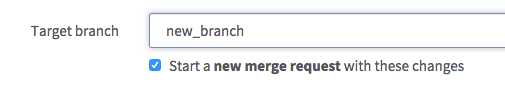 Start a new merge request with these changes